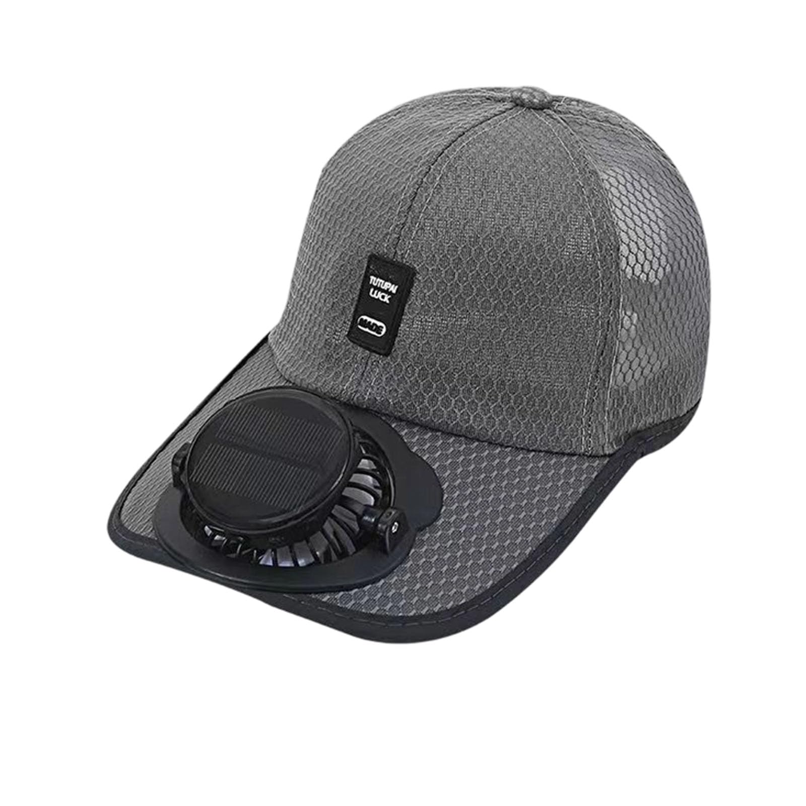 Kaeltsyn Powered Cooling Baseball Cap with USB Rechargeable Battery and Adjustable Wind for Outdoor Activities Unisex Ventilated Cap