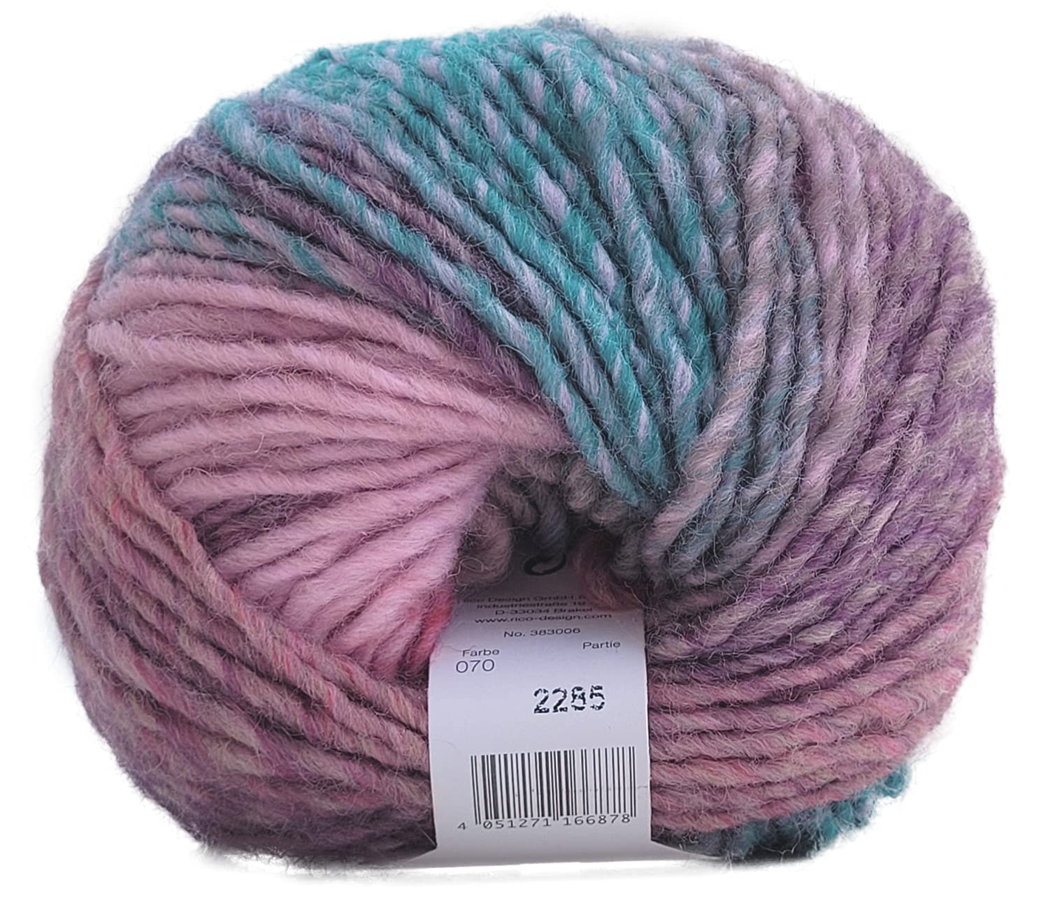 Rico Design Creative Melange Chunky – Dickes Farbverlaufsgarn, Nadelstärke 6-7 Mm, 85m/50g