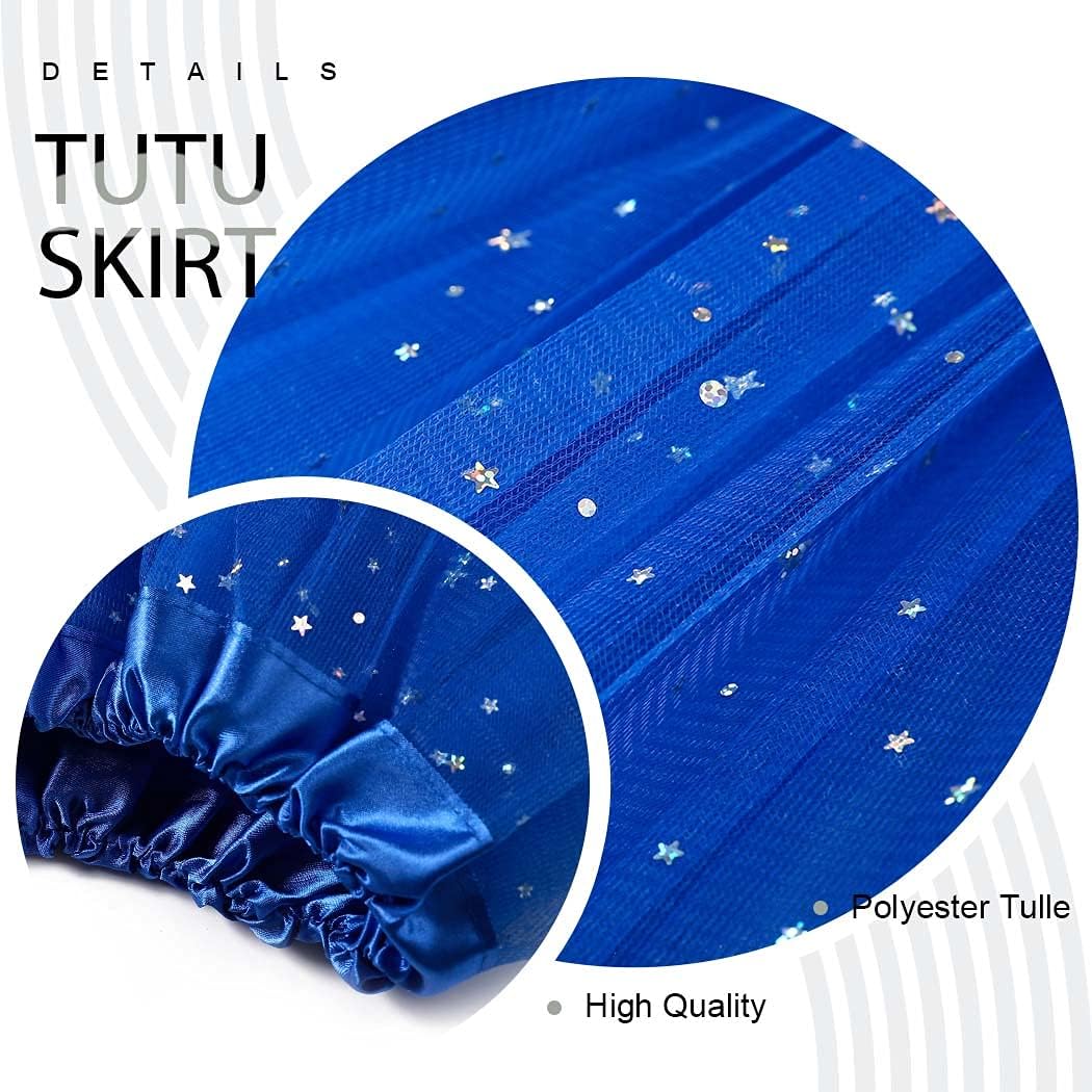 TWINKLEDE Women Tutu Skirt Glitter Tulle Dance Tutus Christmas Costume Skirts for Adult
