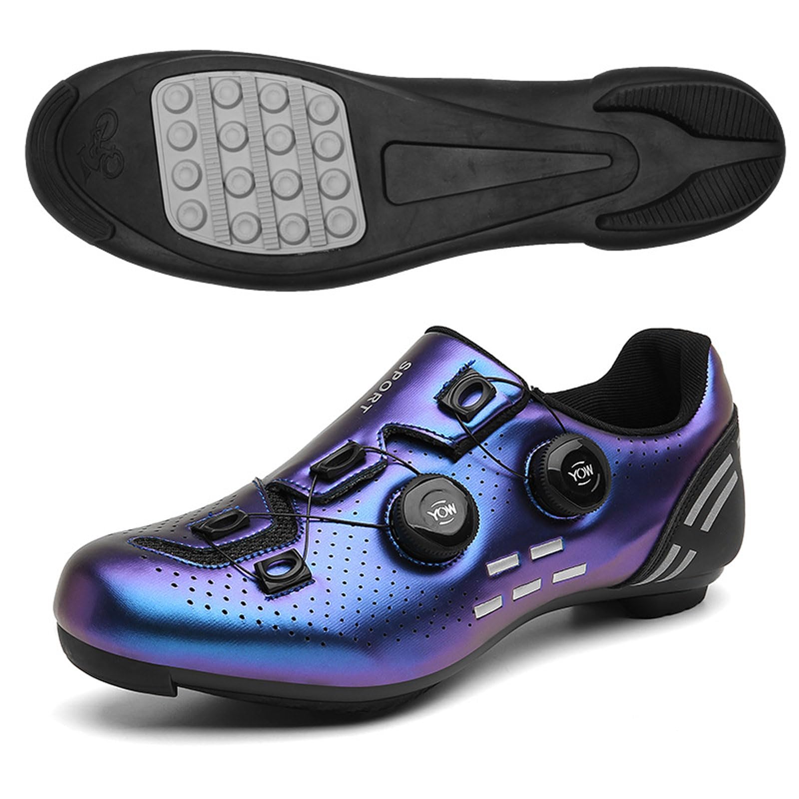Mens Cycling Shoes Womens,Road Bike Shoes,Mountain Bike Shoes,Outdoor Road Bike Riding Shoes,Men's Road Bike Shoes,Road Cycling Shoes,Lightweight,Breathable,Reflective Striped.