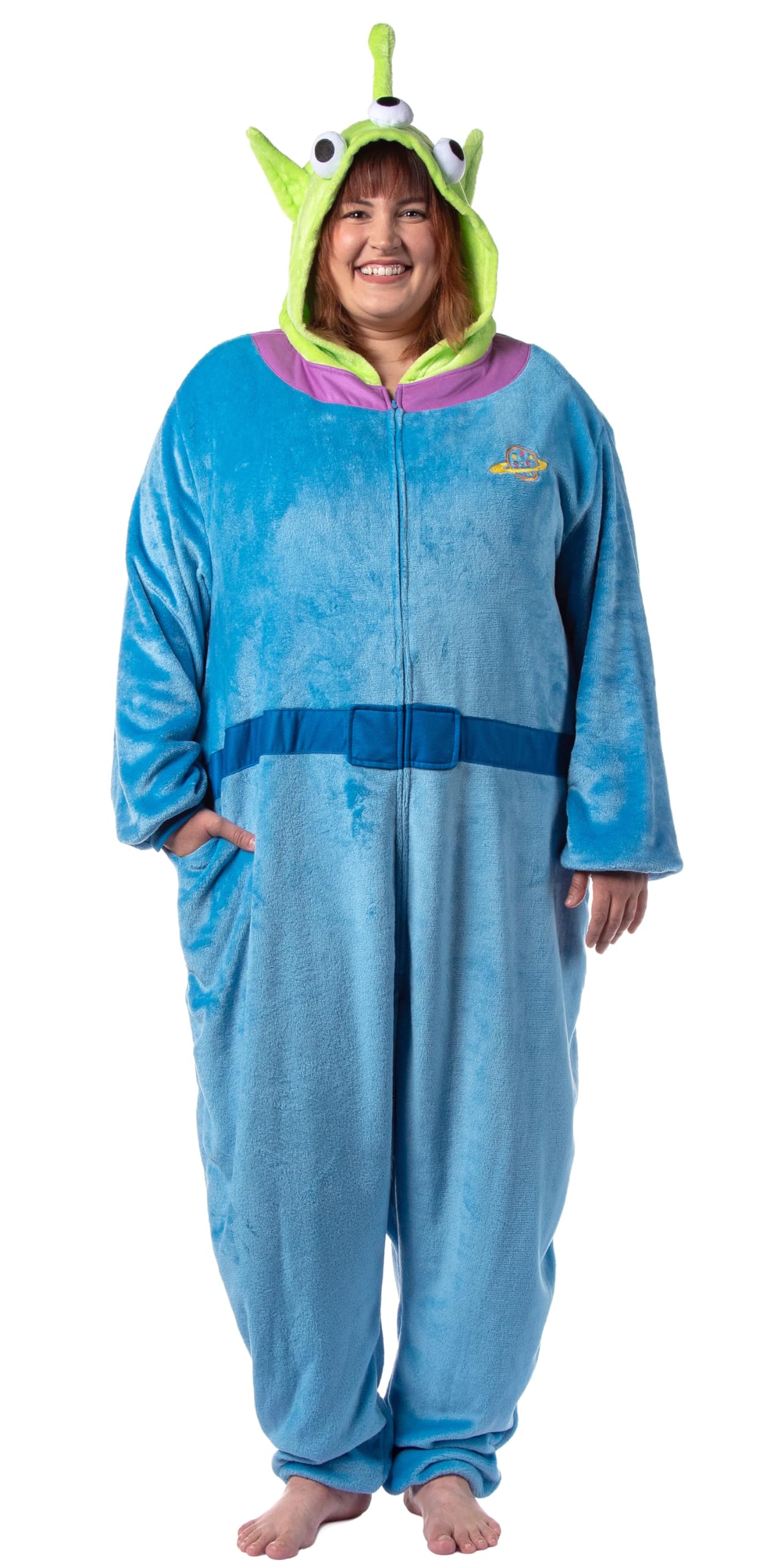Disney - Disfraz de alienígena de Toy Story para mujer, traje de Kigurumi Union, pijama de una pieza