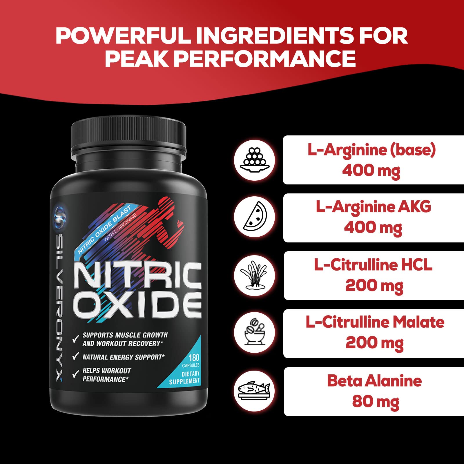 Buy Extra Strength Nitric Oxide Supplement L Arginine 3X Strength