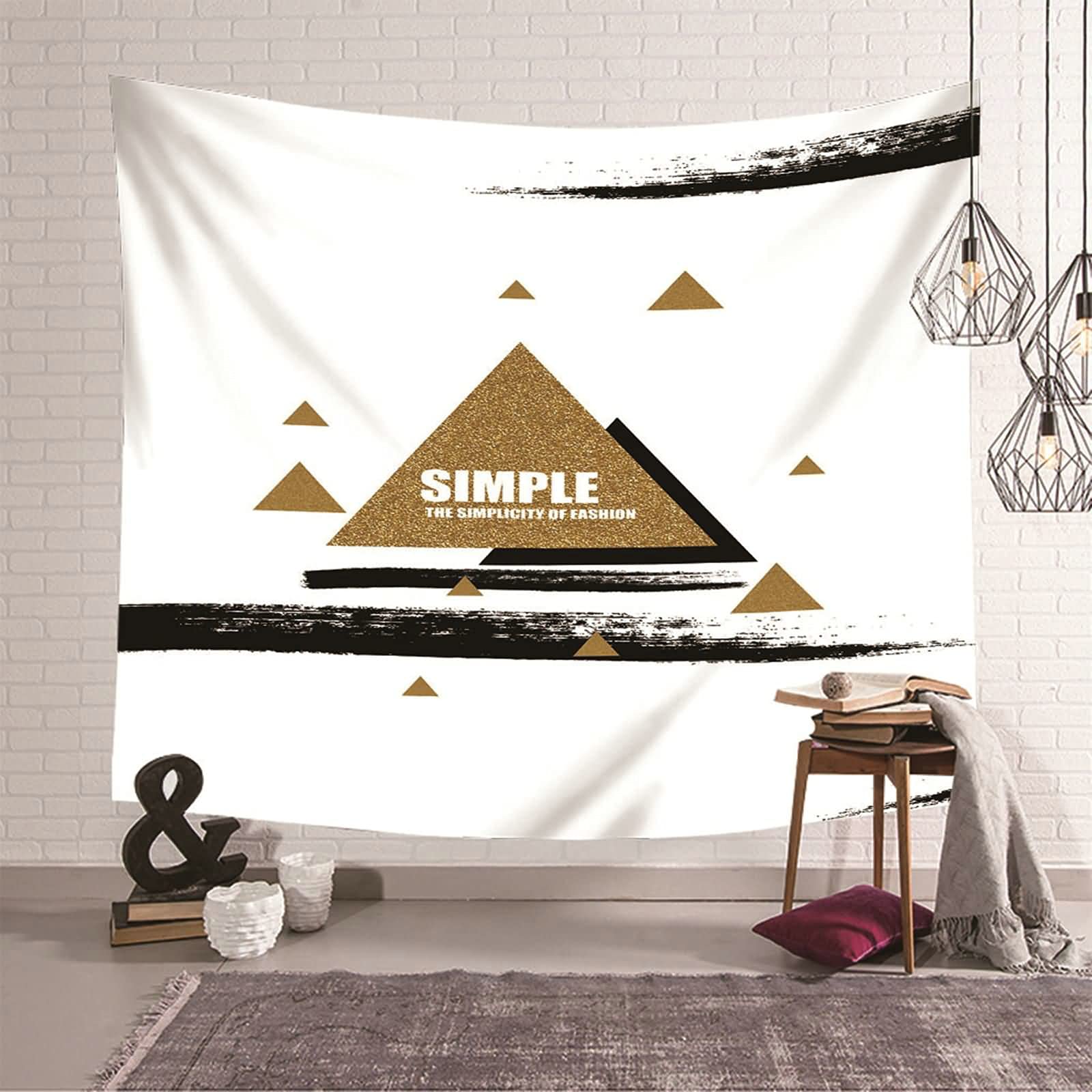 Tapiz de pared moderno KnSam con acabado textil impecable y diseño abstracto