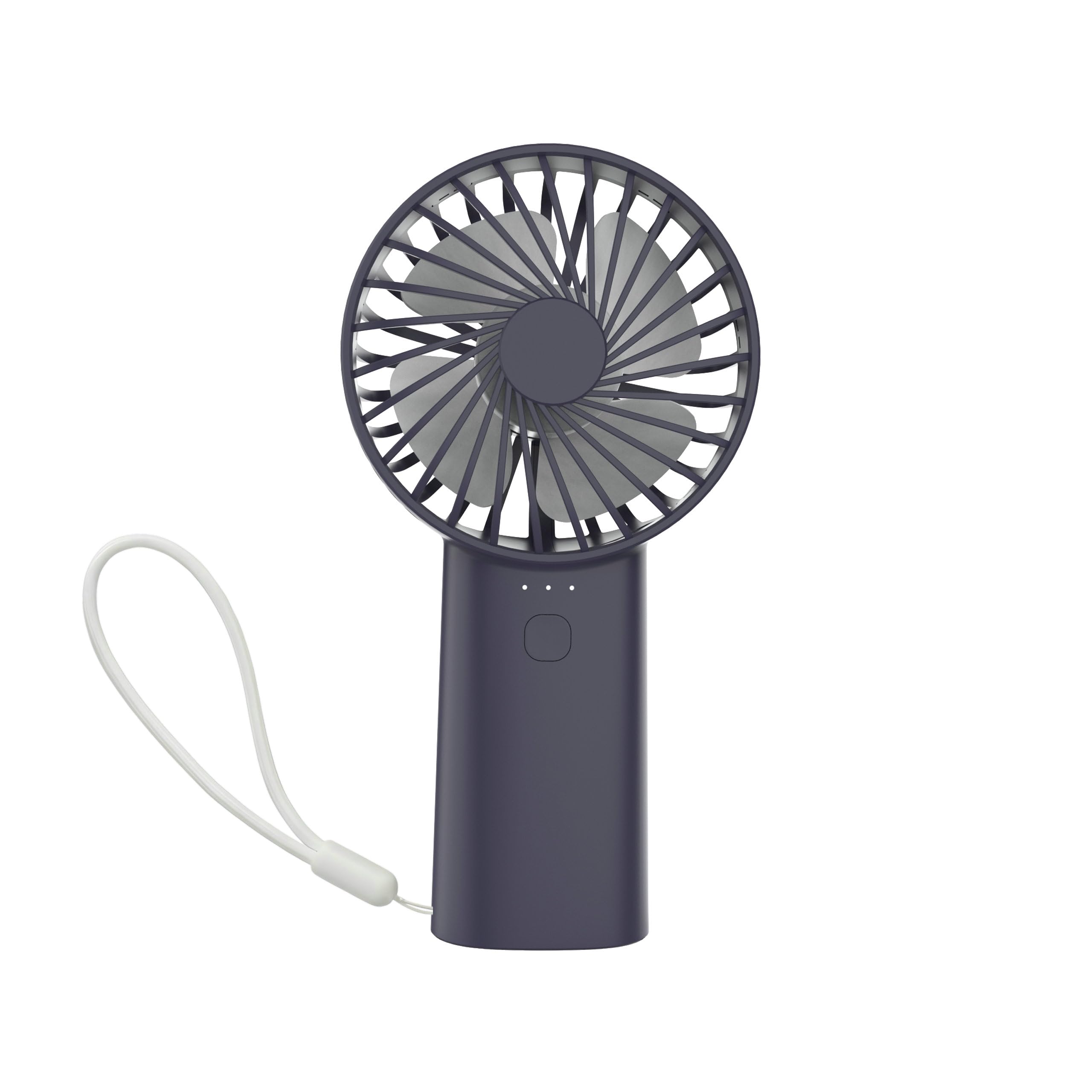 Handheld Fan, Battery Powered with 4800 mAh Rechargeable Battery, 4 Speeds Mini Portable Hand Held Fans Indoor Outdoor USB Electric Fan for Office Home Sport Camping Travel, Quiet(Black)