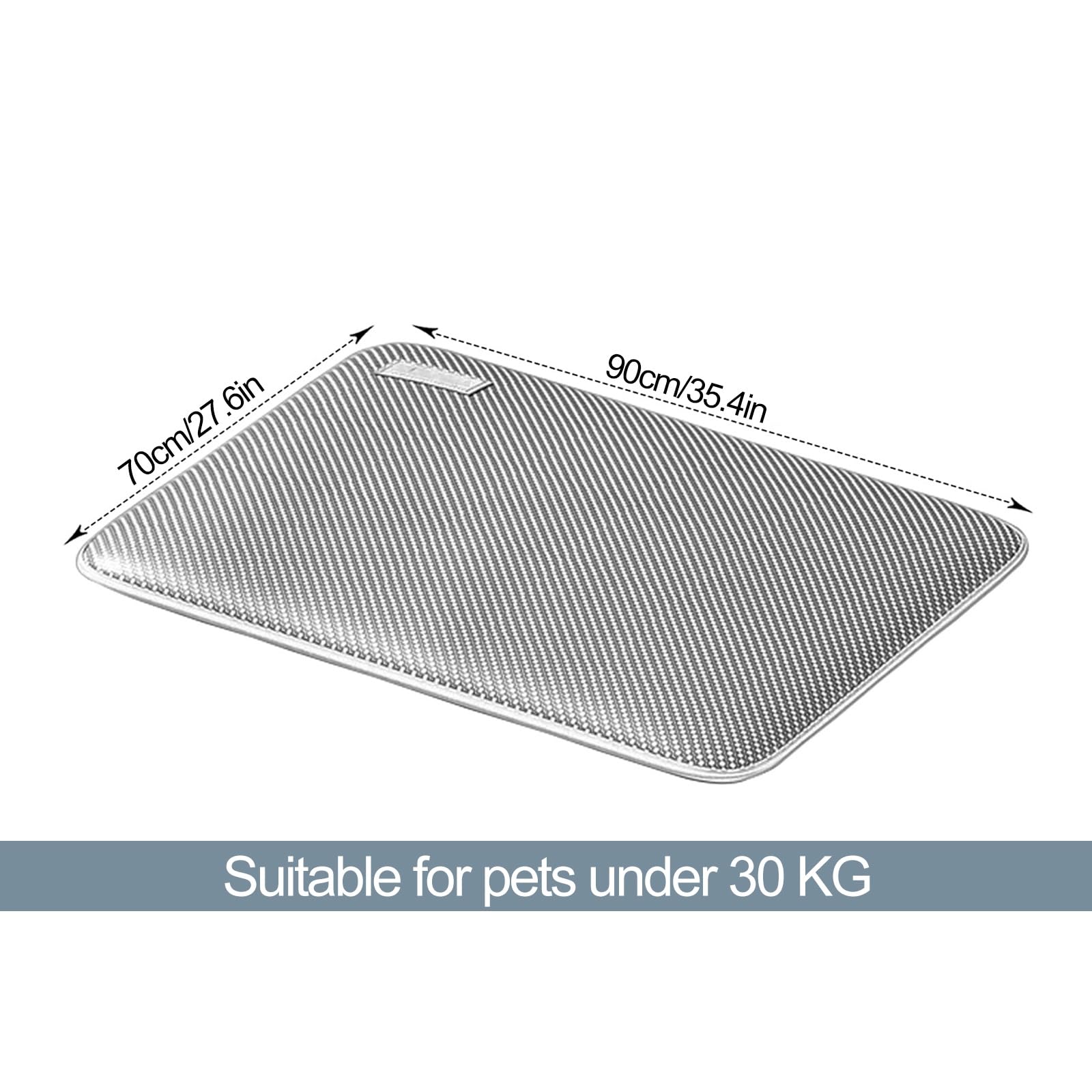 Cama Fria for Perros, Alfombrilla for Mascotas, Manta Refrescante Perro, for Gatos y Perros(90cm/35in)