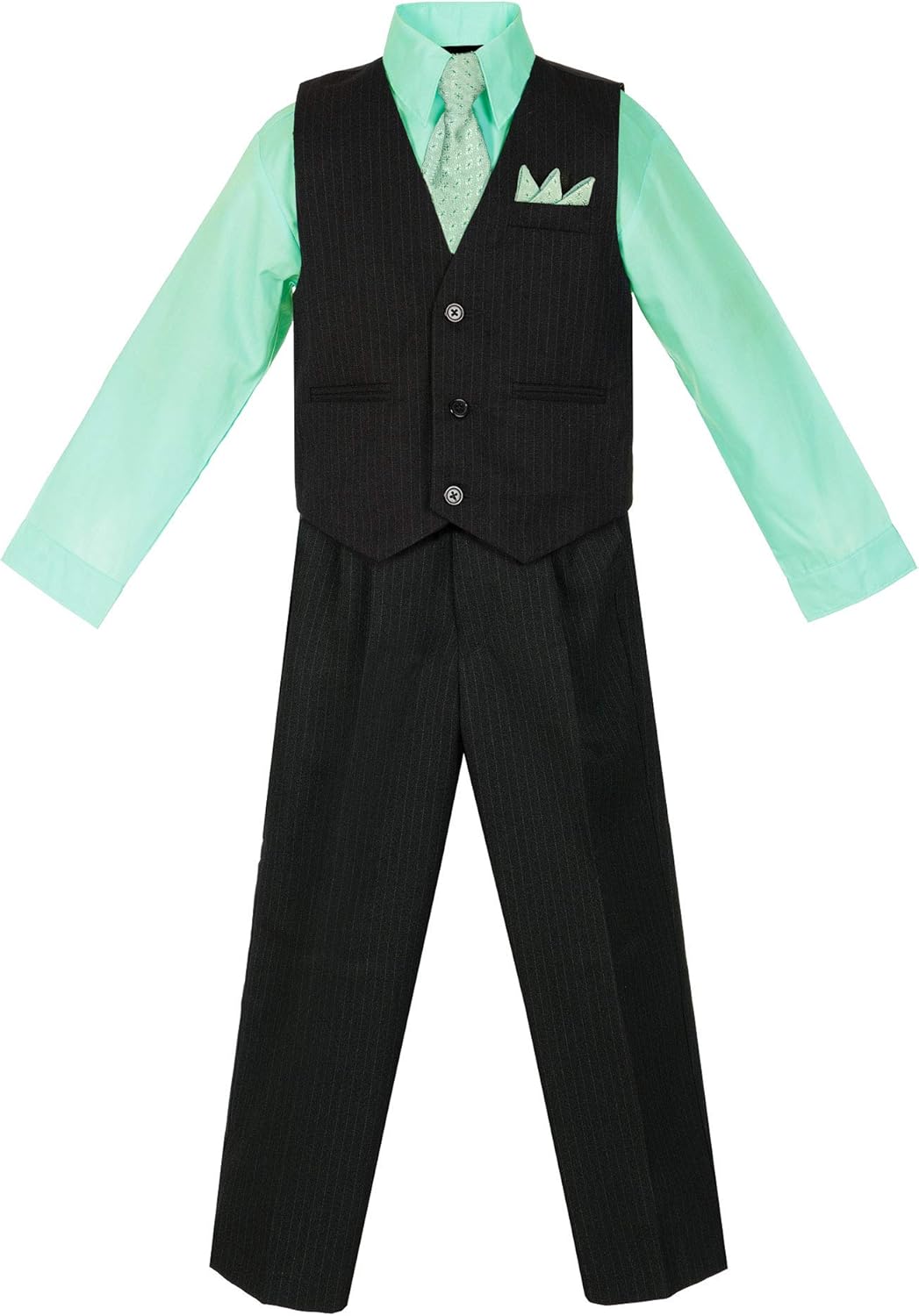 Avery Hill Boys' 4-Piece Pinstripe Vest Set, Sizes 6M-20