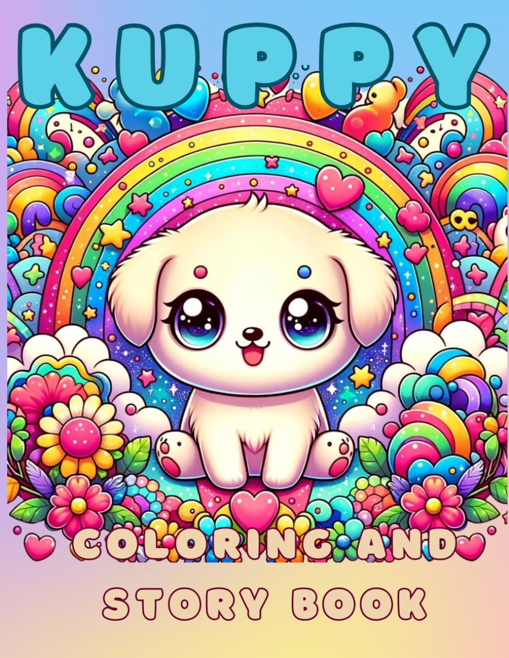 KUPPY Coloring and Story Book | Create Your Own Story Book | Kids - Adult Paperback