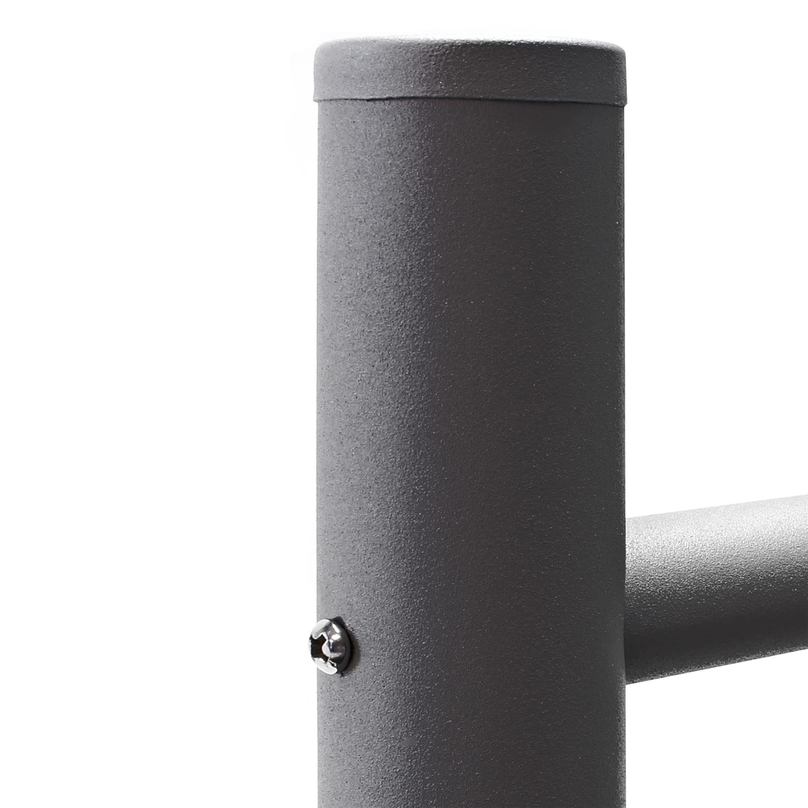 Wiltec Support pour 4 boîtes aux Lettres, 700 x 50 x 1703 mm, Anthracite, Poteau Mailbox, Piquet pour boîte à Lettres sur Pied