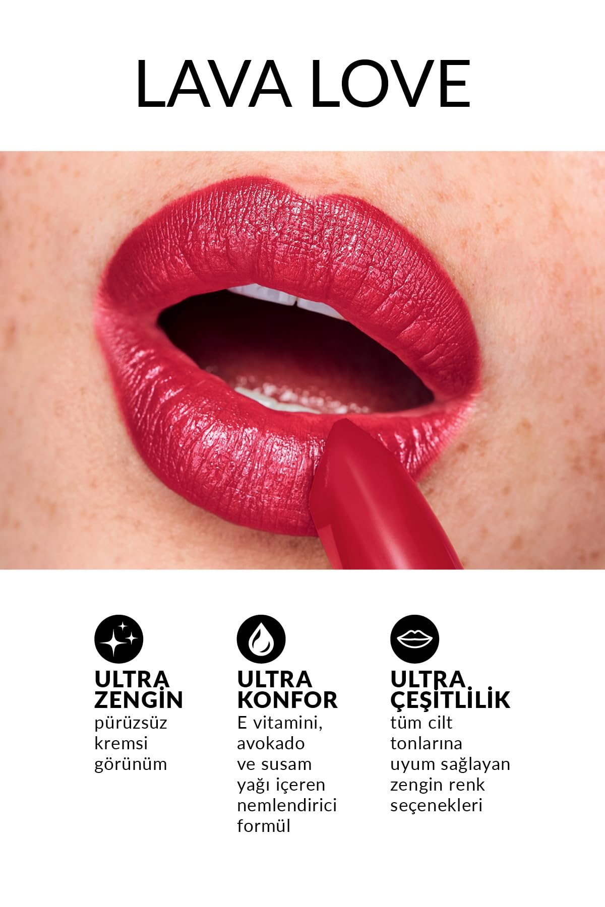 Avon Ultra Kremsi Ruj Lava Love
