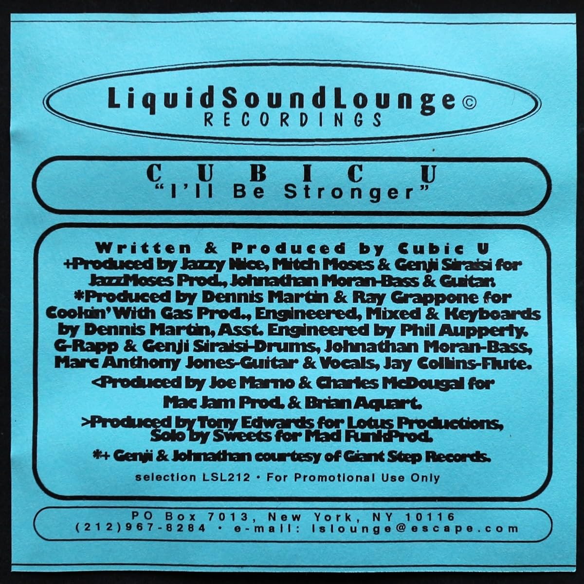 Amazon.co.jp: CD/Cubic U/I'll Be Stronger/Liquid Sound