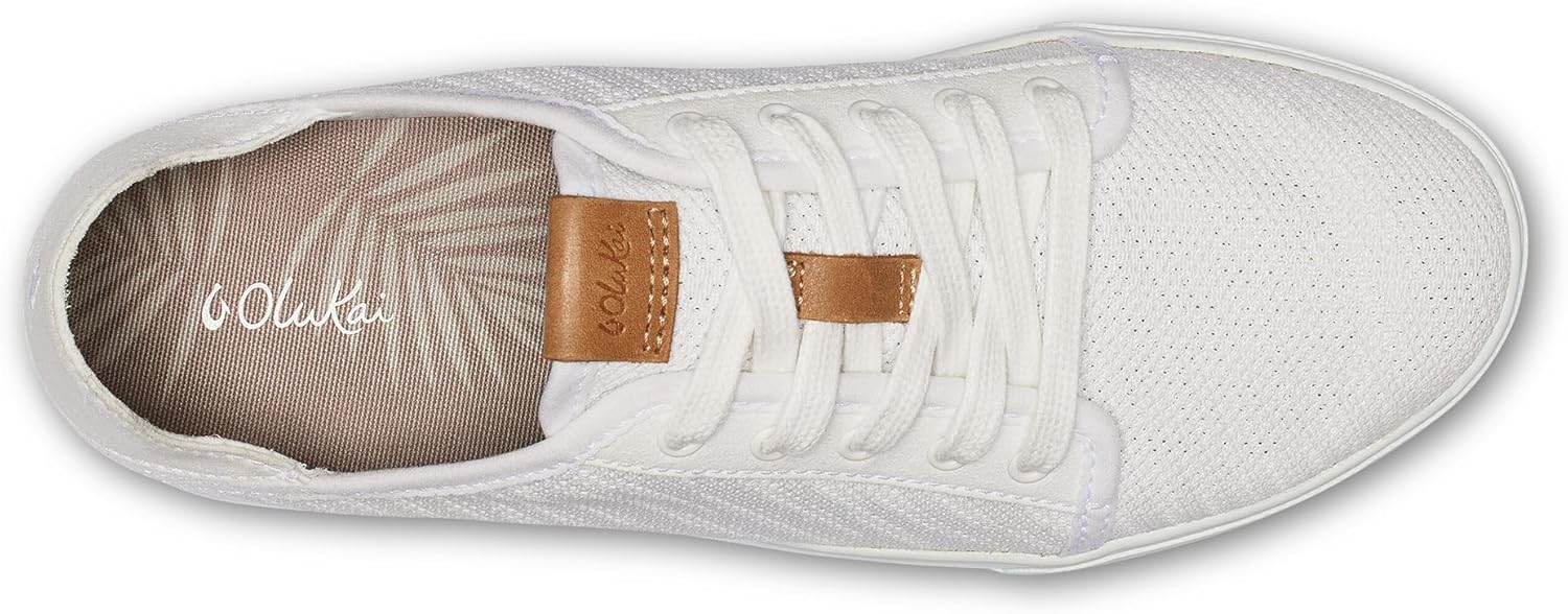 OLUKAI Pehuea Li Women's Lace-Up Sneakers, Casual Everyday Shoes with Drop-in Heel, Lightweight & Breathable Mesh Design, All-Day Comfort & Support - Image 6