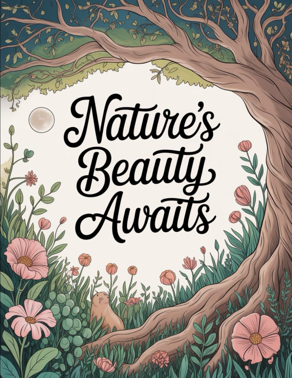 Nature's Beauty Awaits: A Nature Coloring Book for Adults