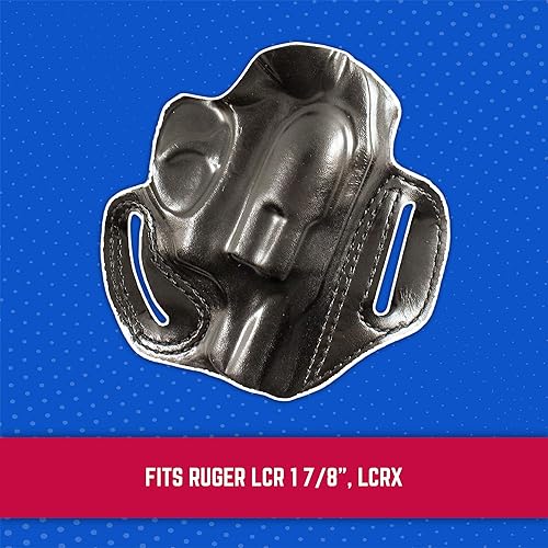 Miniatura 3 de Desantis Funda para cinturón de vaina de velocidad, se adapta a Ruger LCR, diestro, negro