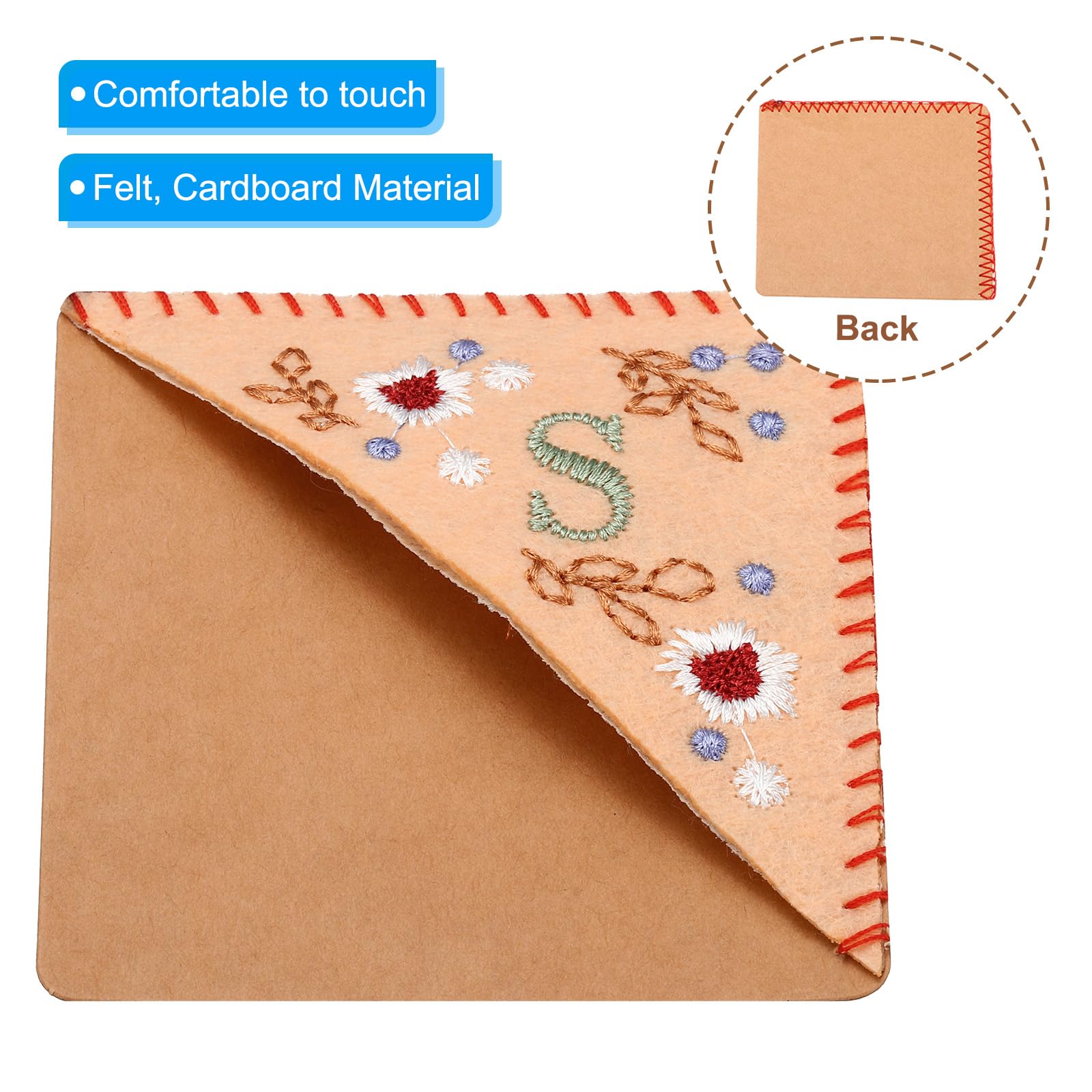 PATIKIL Personalized Embroidered Corner Bookmark - Image 3