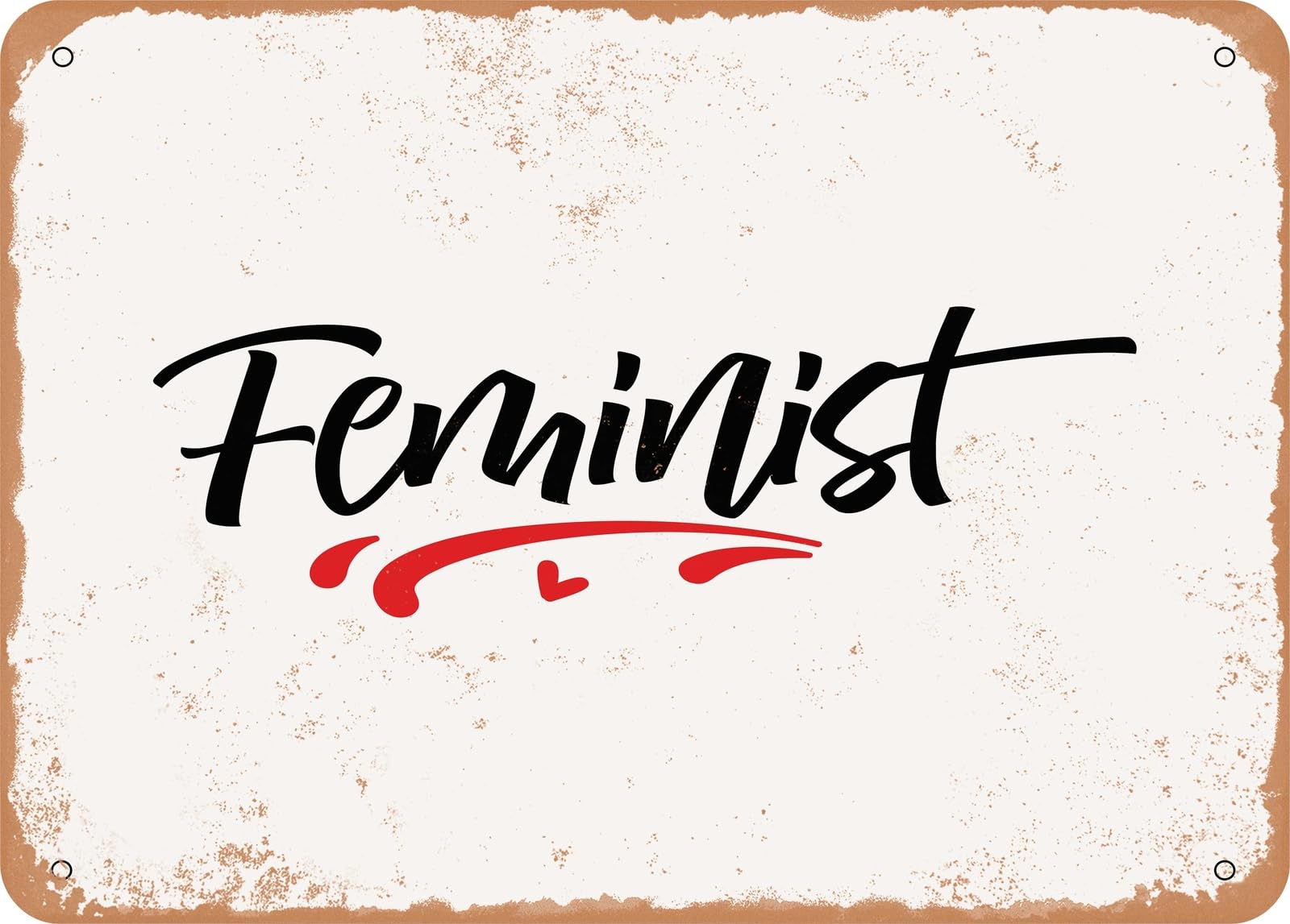 Metal Sign - Feminist - Vintage Look Sign home decor