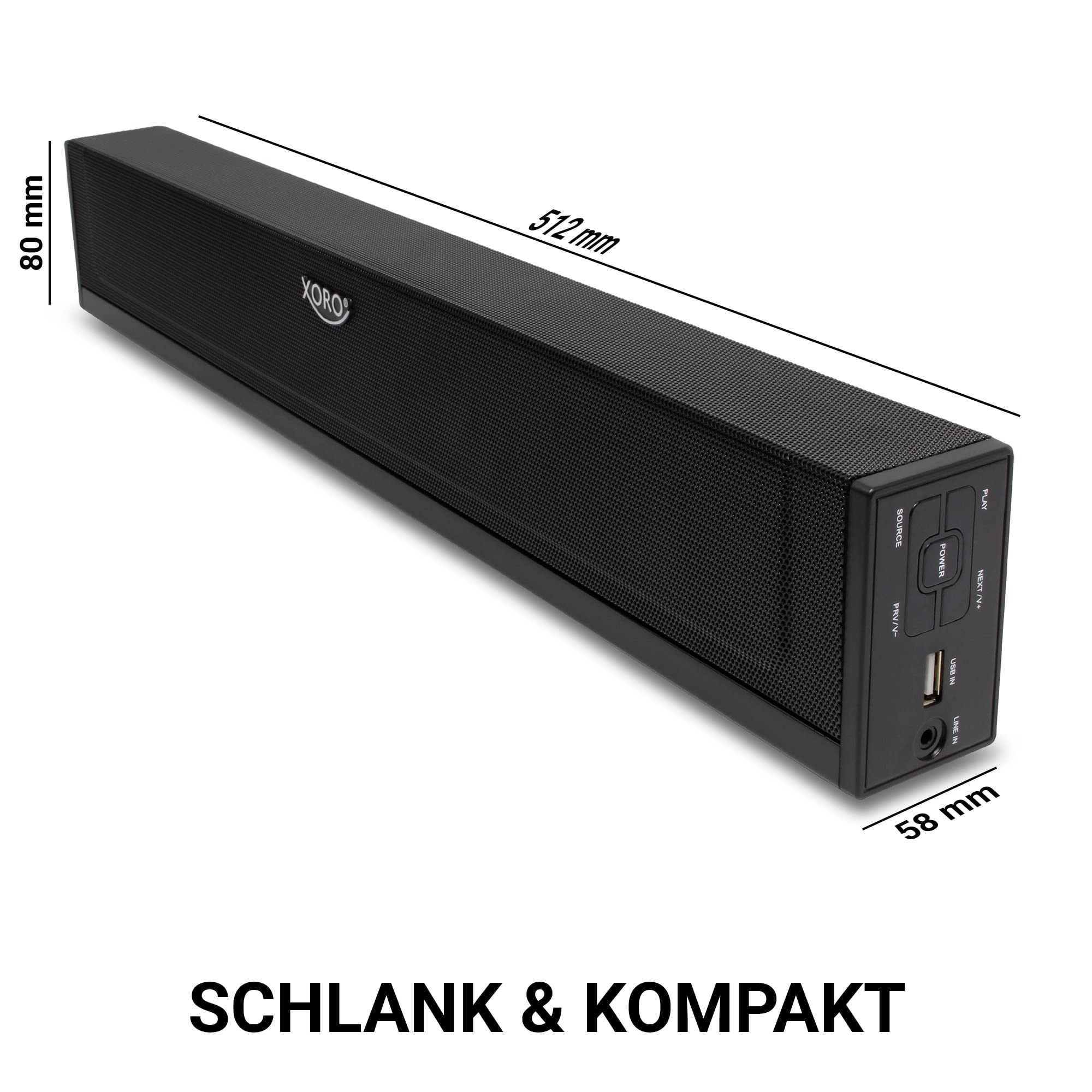 XORO HSB 50 V2, SOUNDBAR, 25W