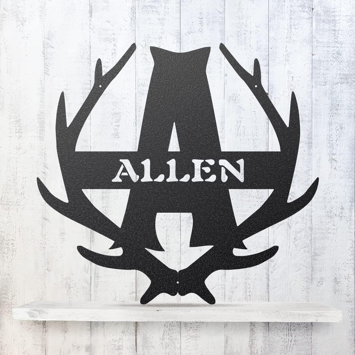 RealSteel Antler Monogram Custom Rustic Cabin Metal