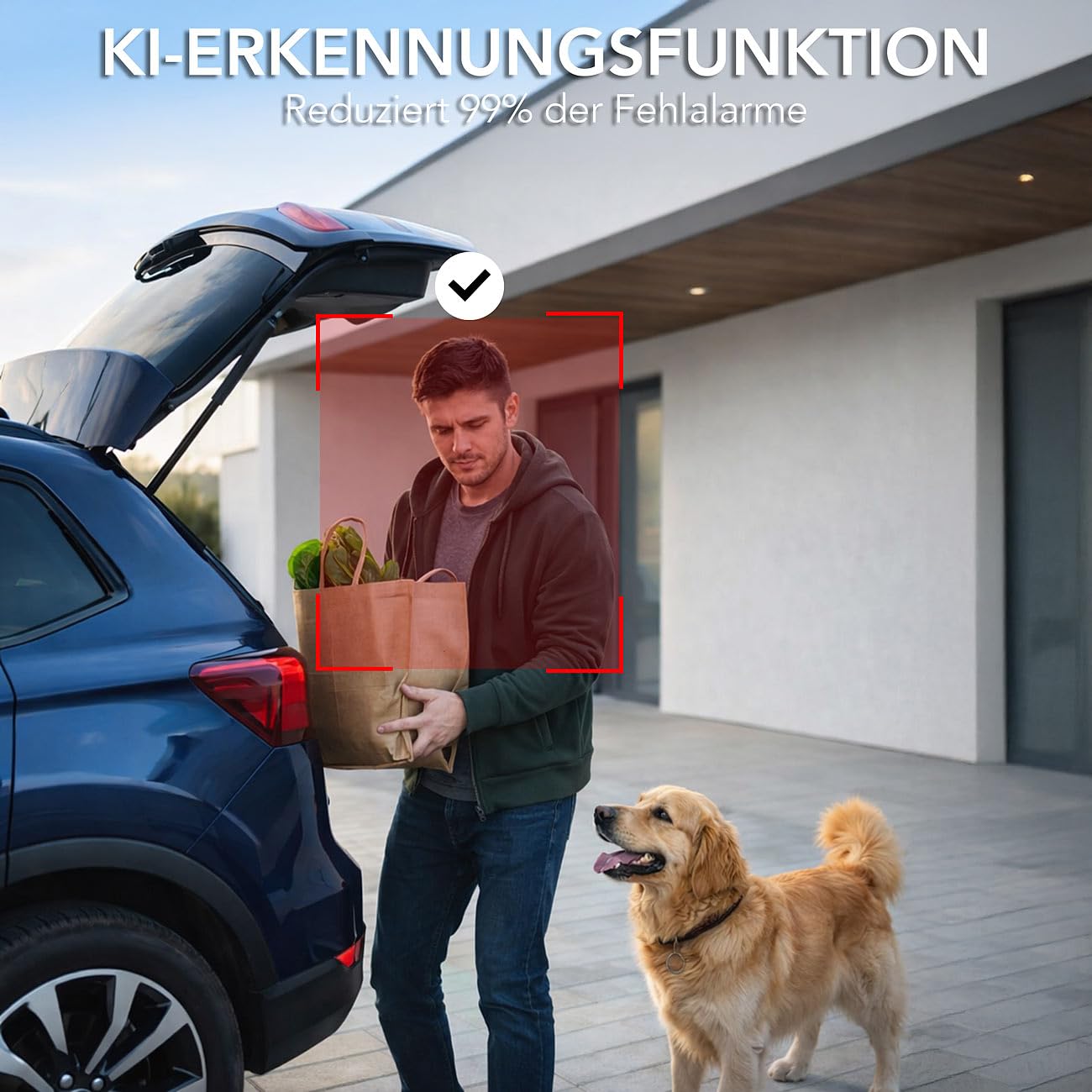 7links Überwachungskameras: 2er-Set Akku-Outdoor-IP-Überwachungskamera mit 2K, Dualband-WLAN, App (IP65, aussen Akku, Camera)