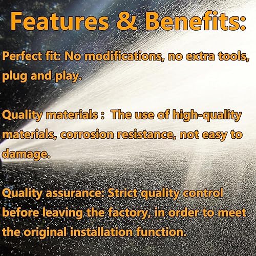 Miniatura 5 de 8E5Z17603A - 2 boquillas para limpiaparabrisas + tubo de manguera de líquido de 9.8 ft + 3 adaptadores de conector (I Y T) compatible con Fusion