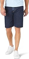 Wrangler Authentics Men's Relaxed Fit 5-Pocket Denim Jean Shorts - 100% Cotton, 10" Inseam, Mid-Rise Comfort for Summer