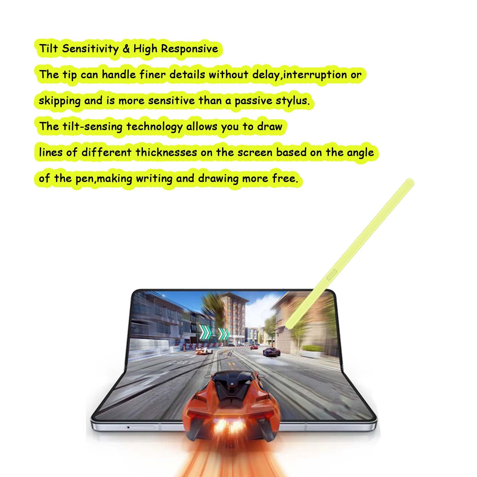 ☆ Galaxy Z Fold 5 S ペンフォールドエデ き グリーン 359 Amazon.com: Z Fold 5/6 Stylus Pen Fold Edition for Samsung Galaxy