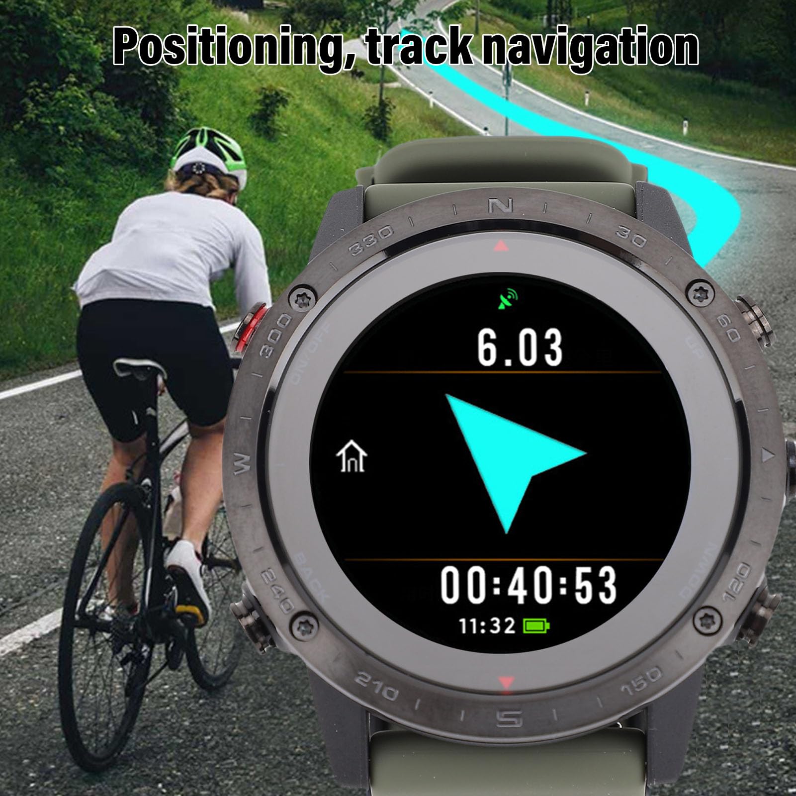 Brrnoo Orologio Subacqueo con Sensore di Profondità e Barometro, Fitness