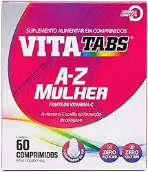 Vitatabs A-Z Mulher 60 Comprimidos Suplemento Multivitamínico Feminino Com Vitaminas E Minerais Uso Diário