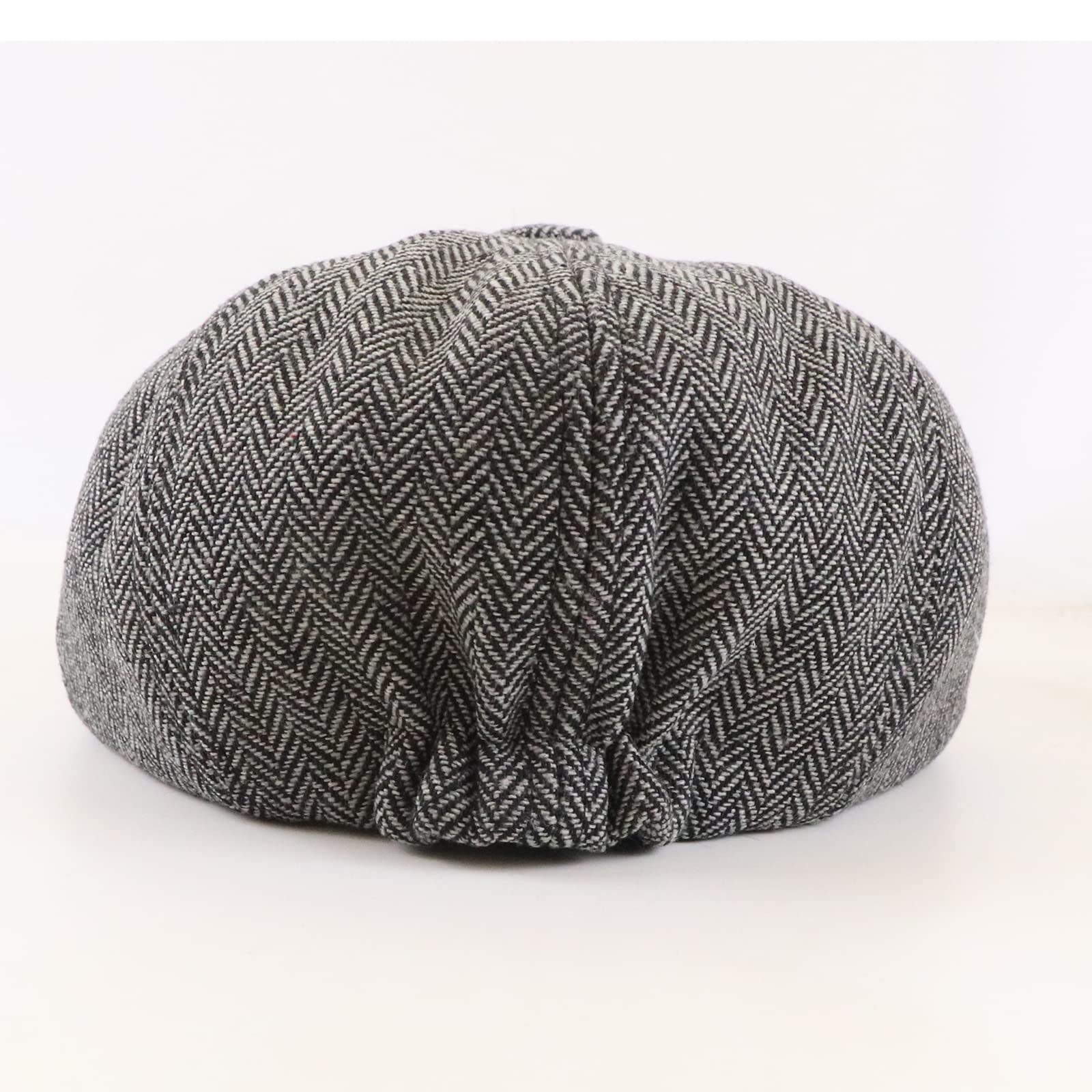 Męska czapka Peaky Blinders Newsboy Jodełka płaska czapka, Beret Hiver Homme, kierowcy piekarz, chłopiec, 8 paneli bluszcz irlandzki czapka, A# Szary, M