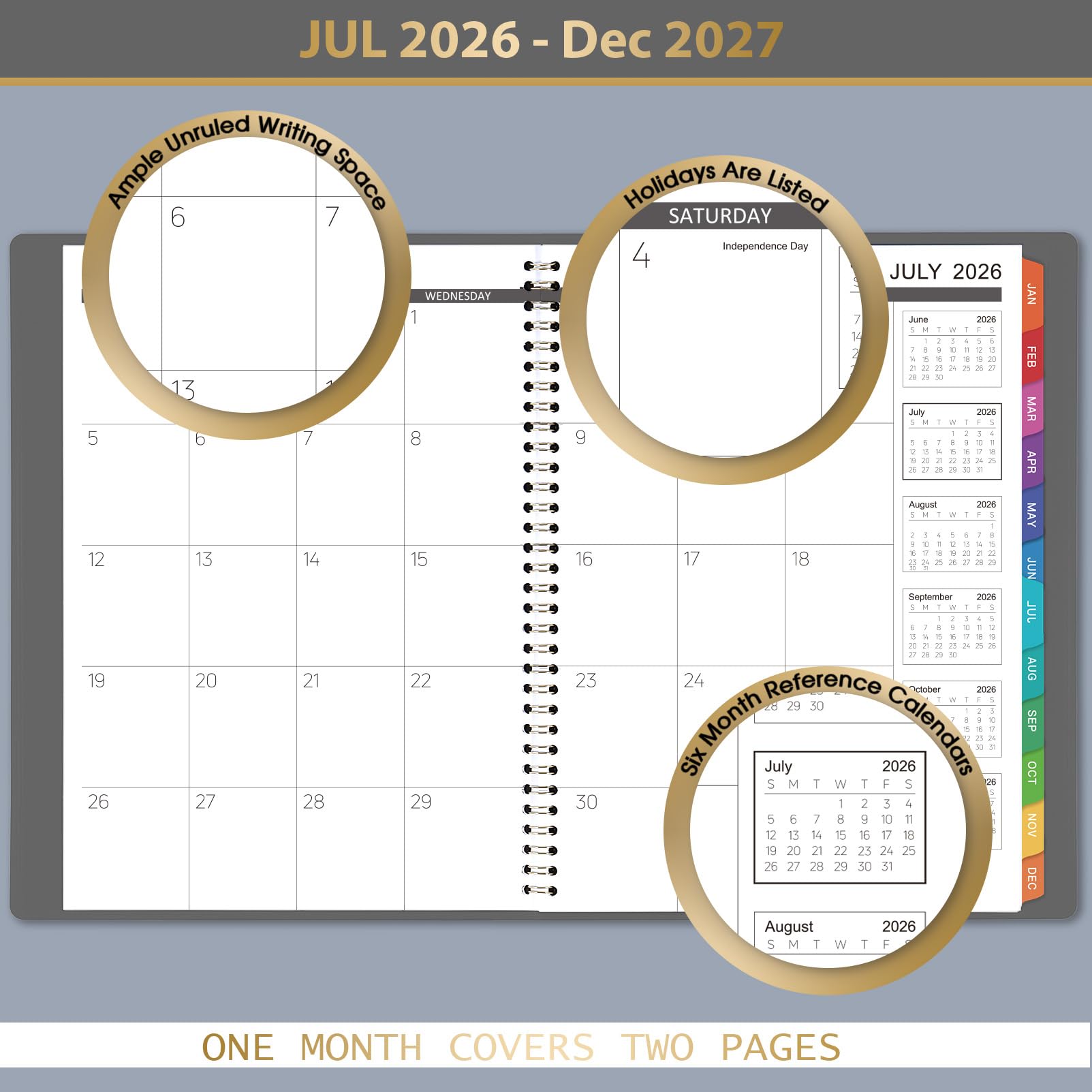 Snapklik.com : Monthly Planner 2026-2027 - 18-Monthly Planner 2026-2027