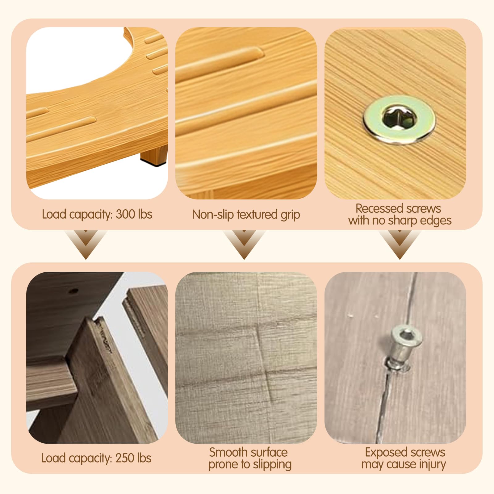 Toilettenhocker, Toilettenhocker Erwachsene, Ergonomisch Geformter Kackhocker, Klo Hocke passend für vorhandene Toiletten, Geeignet bei Hämorrhoiden, Verstopfung und Blähungen