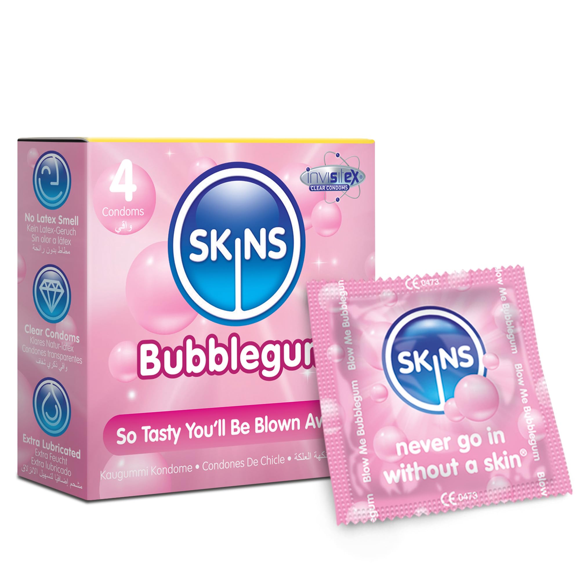 Skins Condoms Bubblegum 4 Pack