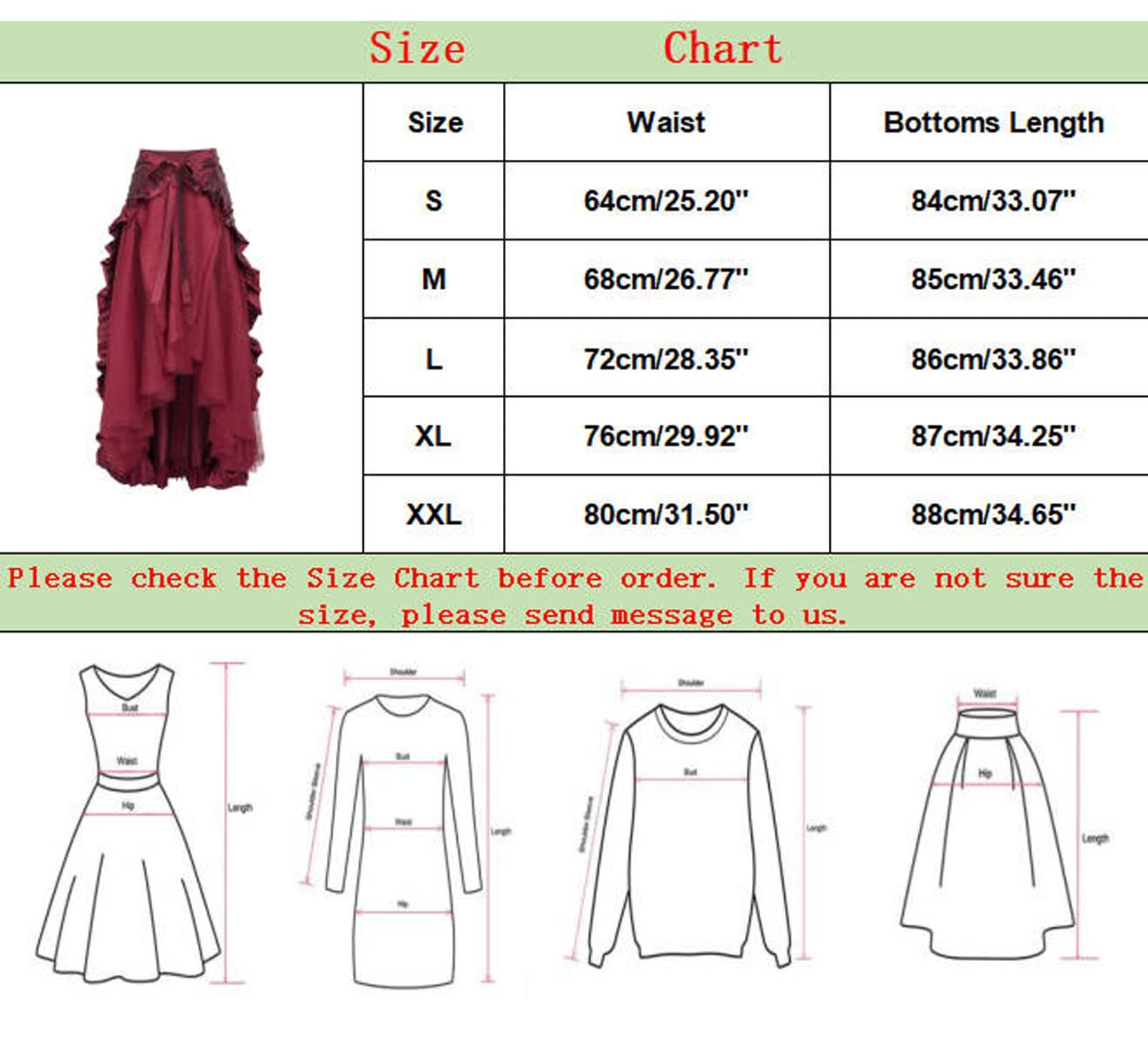 Gonna in pizzo asimmetrica nera vittoriana gotica da donna gotica steampunk gonna medievale maxi gonna vintage punk gonna lunga rinascimentale per cosplay costume da festa
