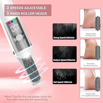 フットケア Electric Callus Remover Amazon.com : Electric Callus Remover for Feet with Vacuum