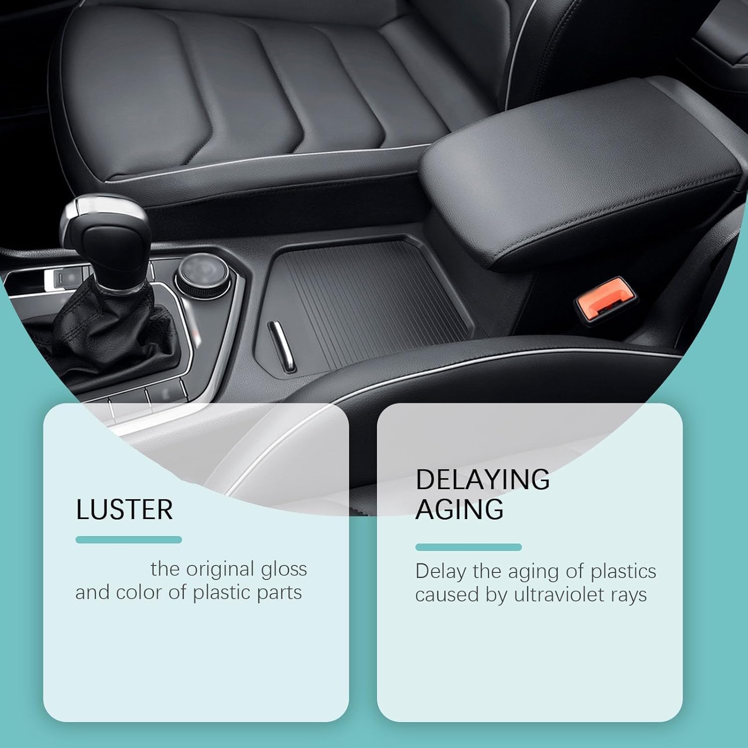 Plastic Clarify for Cars - Waterless Spray Wax & Restorer for Interior & Outside - Revives Faded Trim, Dashboard & Rubber with UV Protection