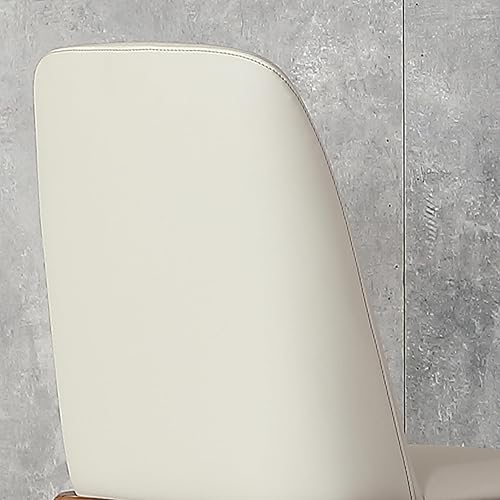 Vista 68 de Juego de 2 sillas de comedor, modernas patas doradas de piel sintética para comedor, cocina, comedor (beige)