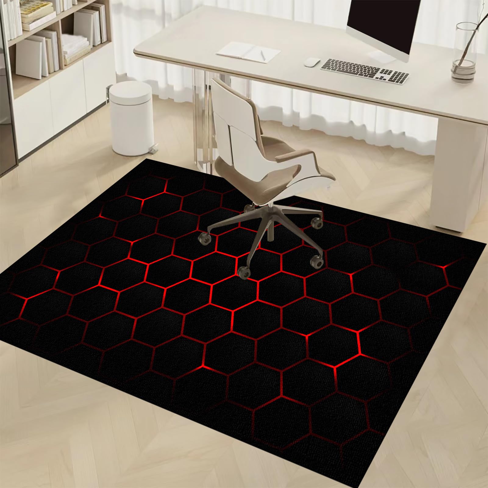 Dywan Krzesło Gamingowe, Ochraniacz Podłogi Wózki Inwalidzkie Biuro, Mata Ochronna Na Podłogi, Antypoślizgowa Mata Do Komputera Do Gier Podłogowych 80 x 140 cm
