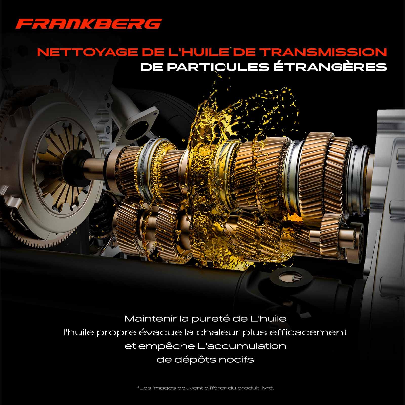 Frankberg Filtre de boîte de vitesses 3x 0CK321371A | Compatible avec: Q5 Sportback FYT, A6 Avant 4A5, A7 Sportback 4KA, A4 Avant 8W5 8 roues motrices, A6 Allroad 4AH