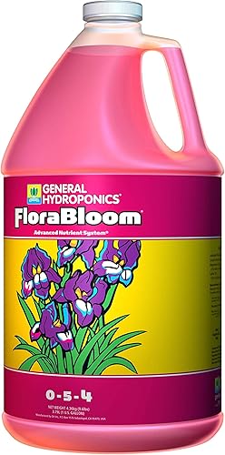 General Hydroponics FloraBloom 0-5-4 - Fertilizante para uso con FloraMicro y FloraGro para obtener una mezcla de nutrientes hecha a medida General Hydroponics FloraBloom 0-5-4 - Fertilizante para uso con FloraMicro y FloraGro para obtener una mezcla de nutrientes hecha a medida
