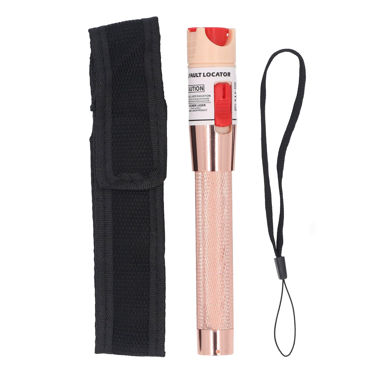 Stylo de Localisation Visuelle des Défauts, Testeur de Câble à Fibre Optique à Lumière Rouge VFL 50 MW 50 Km, Longueur D'onde 650 Nm ± 10 Nm, Détecteur Visuel Universel de