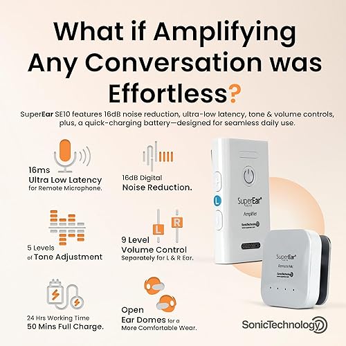 Miniatura 4 de SuperEar Nuevo modelo SE10 para personas mayores - Amplificadores auditivos para personas mayores Dispositivo de escucha de largo alcance