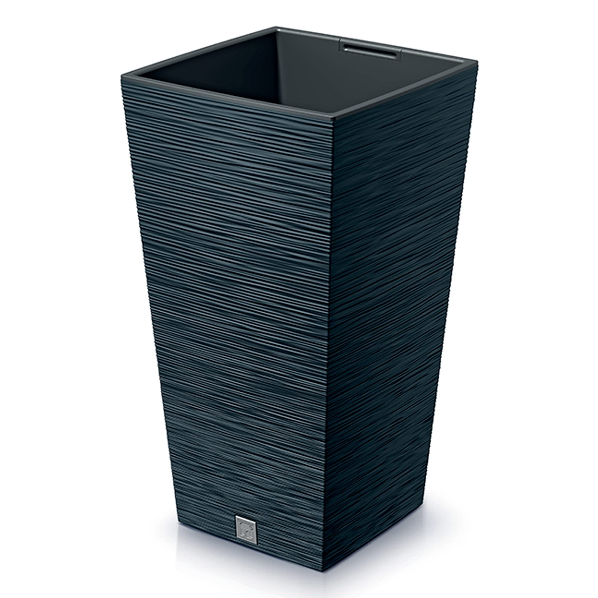 Pot de fleurs avec reserve d´eau 29x29x55cm anthracite - FURU