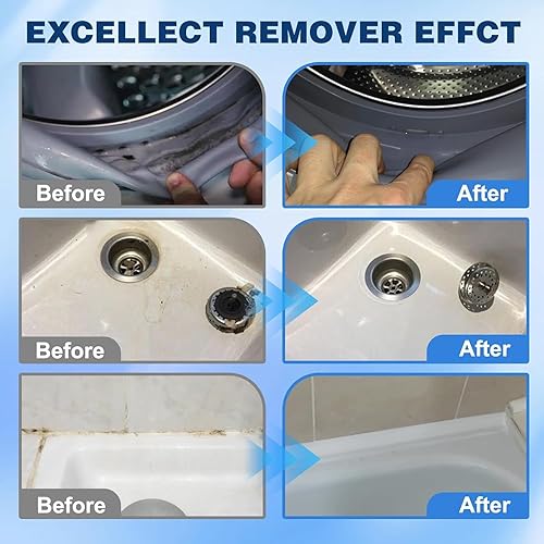 Miniatura 4 de Gel limpiador de manchas para el hogar, 7 onzas, gel de limpieza profunda para lechada de azulejos, sellos de lavadora, goma de refrigerador,