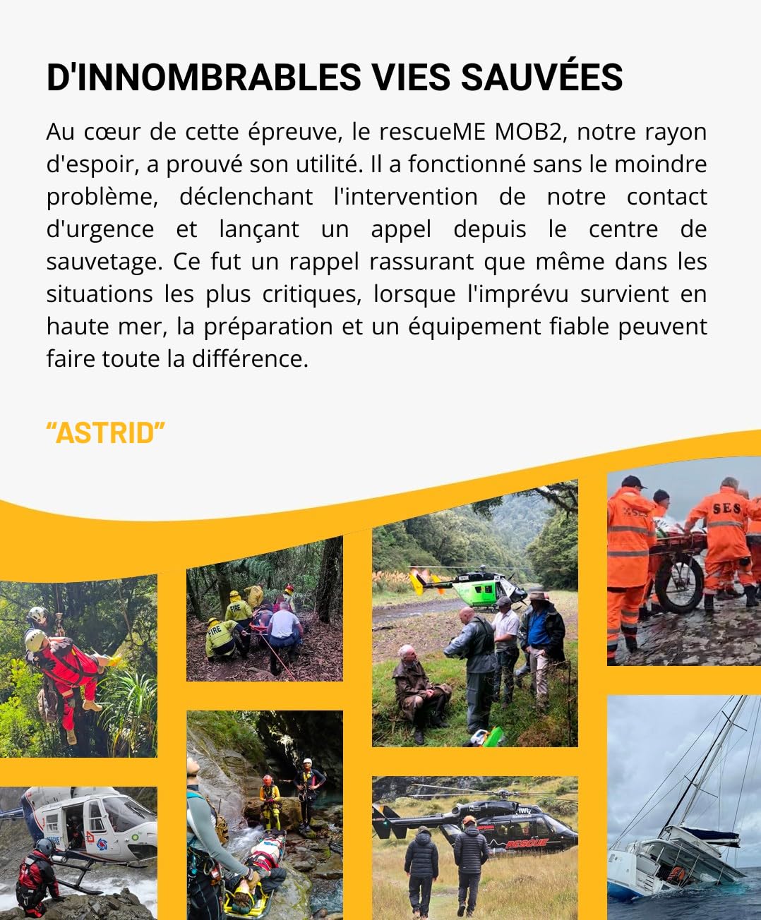 Ocean Signal rescueME MOB2 Radiobaliza Hombre al Agua (Aprobada Clase M) con AIS, DSC y GPS Integrado - Dispositivo de Seguridad Marítima Compacto, Impermeable y de Alerta de Rescate Instantánea | Activación automática del chaleco salvavidas