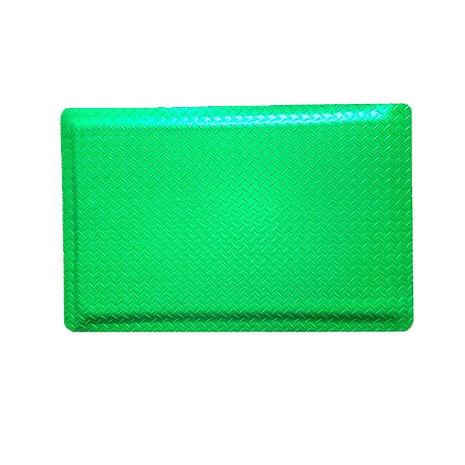 CAFIEDR Vinyl Heavy Duty Diamond Sponge Pad,Industrial Anti-Fatigue Floor Mat,Non-Slip Waterproof Anti Fatigue Mat For Commercial Industrial Work.Green-90x60cm/35.43x23.62in