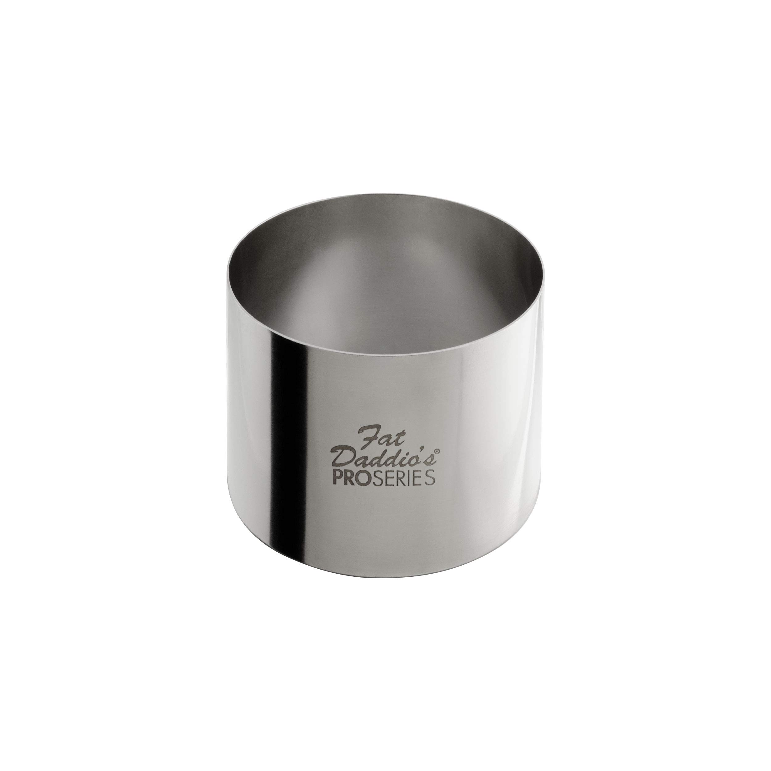 Fat Daddio's Stainless Steel Round Cake &amp; Pastry Ring 2.5 x 1.75 Inch