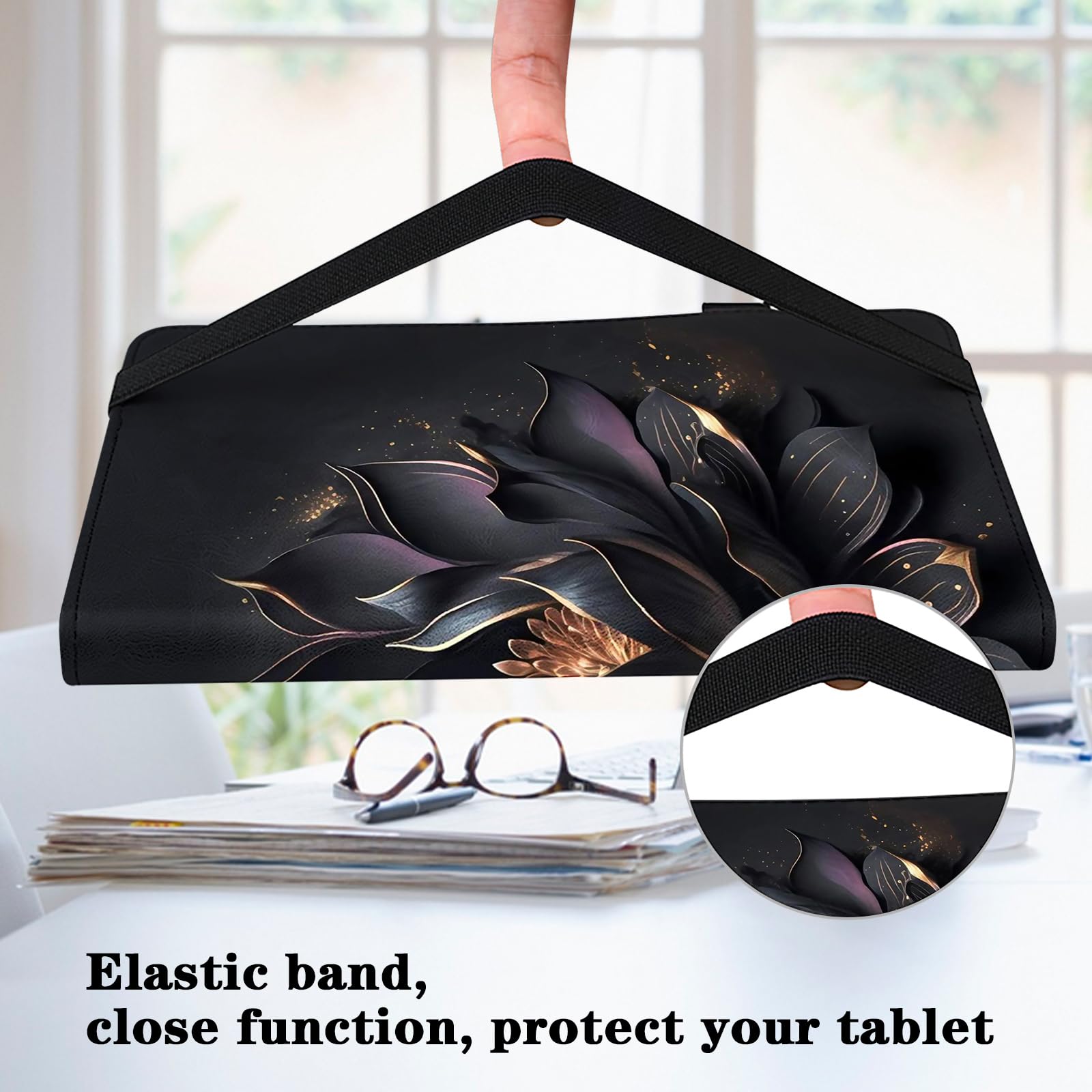 Coque pour Samsung Galaxy Tab S7 FE 2021 Étui de Protection 12,4" avec Film de Protection d'écran et Stylet Ultra Mince avec Fonction Support Flip Cover PU Cuir Samsung Tab S7 FE Case Violet