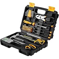 DEKO Tool Set, Home Tool Set, 50-piece Set, DIY Set, Work Tool Set, Furniture Assembly, Home Maintenance, Home Use, DIY Set, Do-it-Yourself, Repair Tool Set, Convenient Storage Case