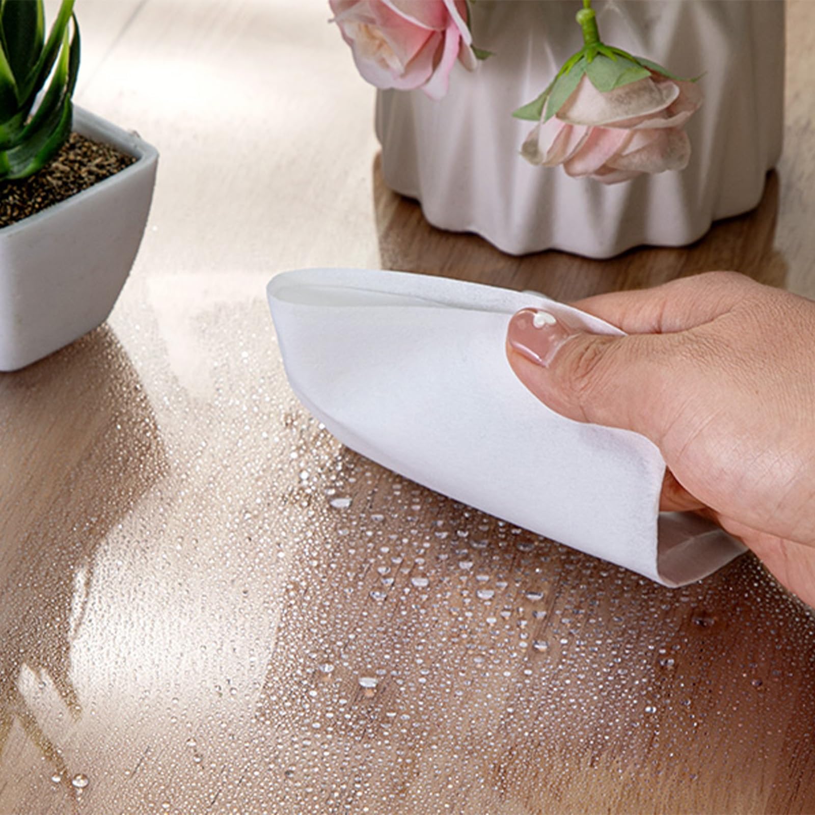 Tappetino da Scrivania Trasparente PVC Impermeabile Antigraffio | Copri scrivania trasparente anti-incrostazione, resistente al calore per computer portatile(Frosted-1.5mm,60x120CM)
