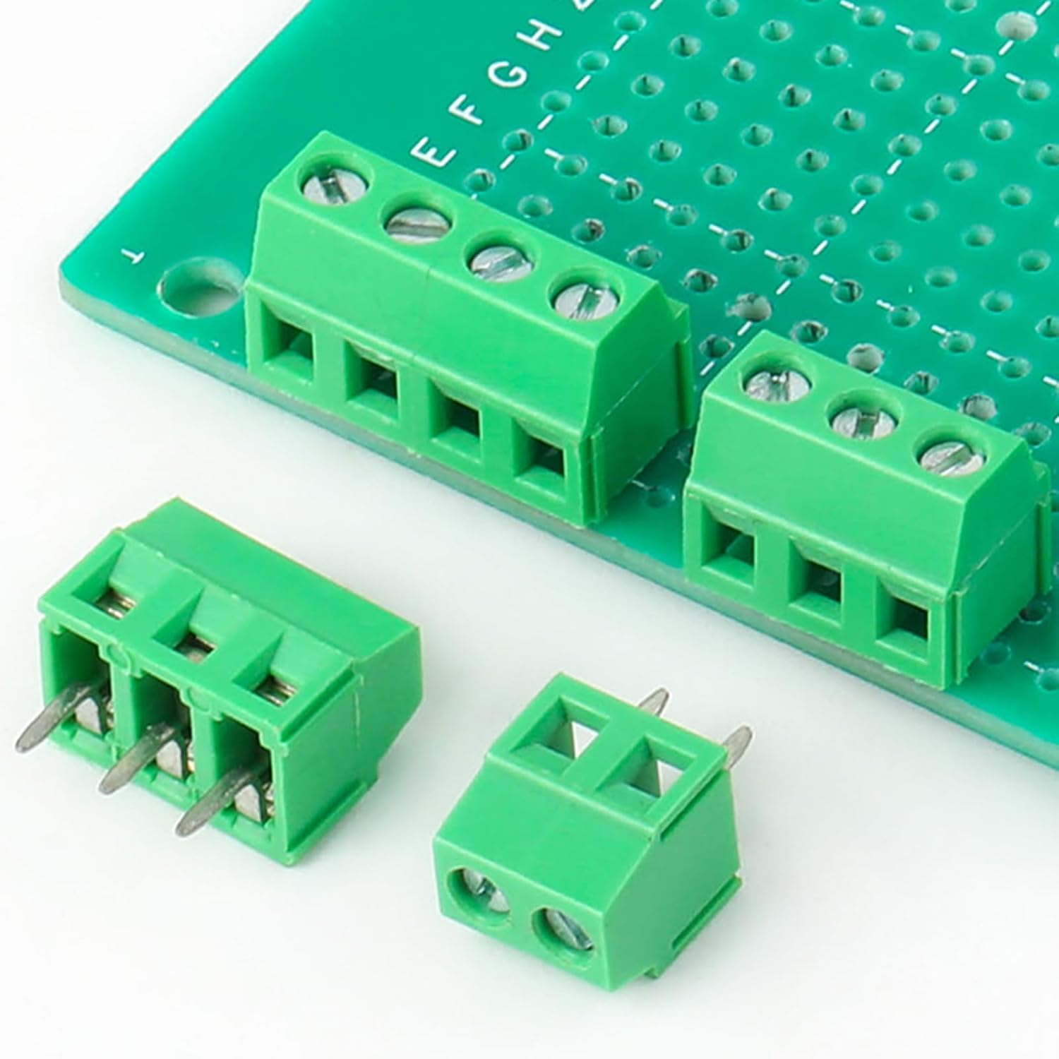 50PCS 3Pin 3.5mm PCB Mount Screw Terminal Block Connector, Terminals 300V 10A for 24-18AWG Cable