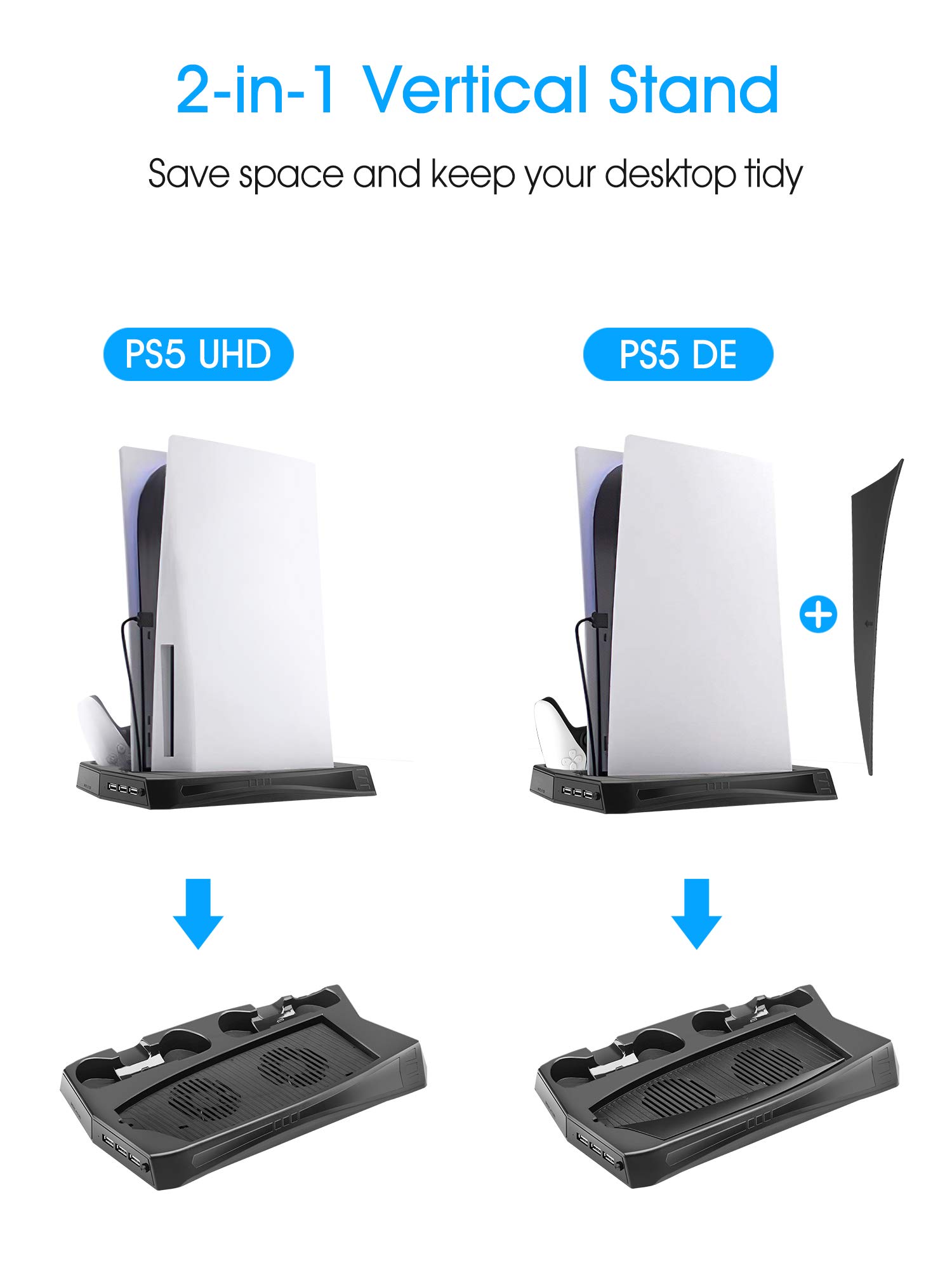 Kootek soporte de refrigeración vertical para PS5